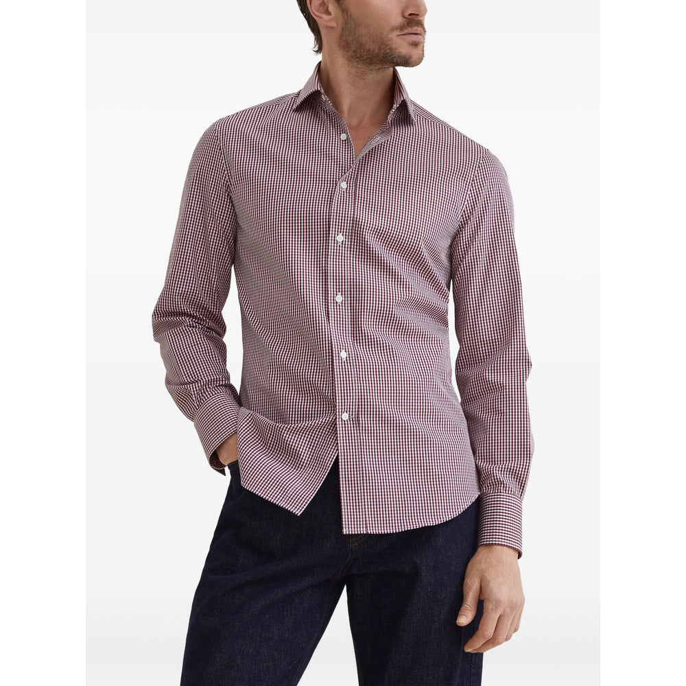 Brunello Cucinelli Shirts - Red, White | 0edff77f6bde88879b69bf34b6ebff70b0a0e030