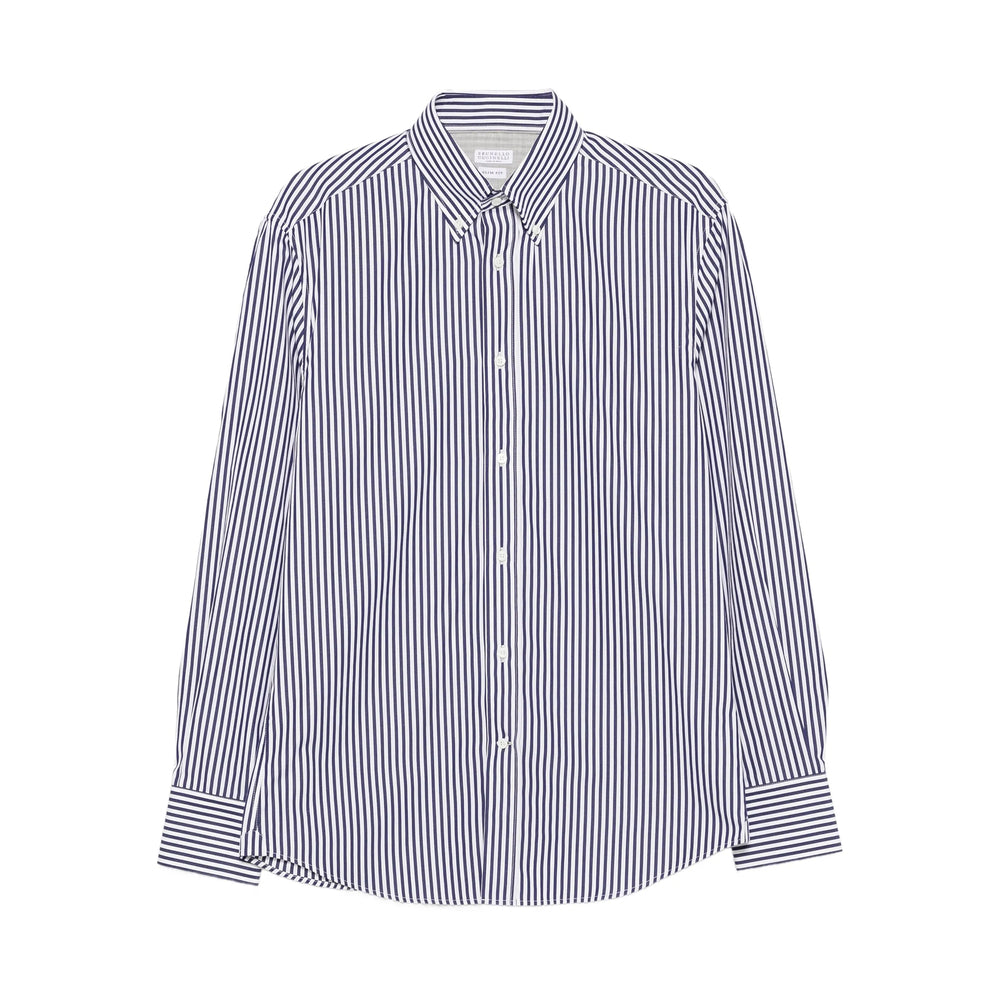 Brunello Cucinelli Shirts - Blue | c1c96c77e21db2449e653516a4fc99c7d9dd82ca