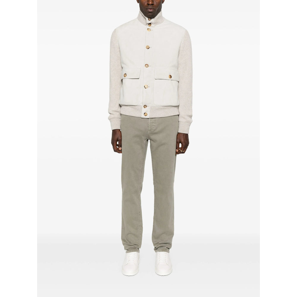 Brunello Cucinelli Leather Outerwears - Gray | 90116c9e197352d0b678e92c3142b02c251675c0