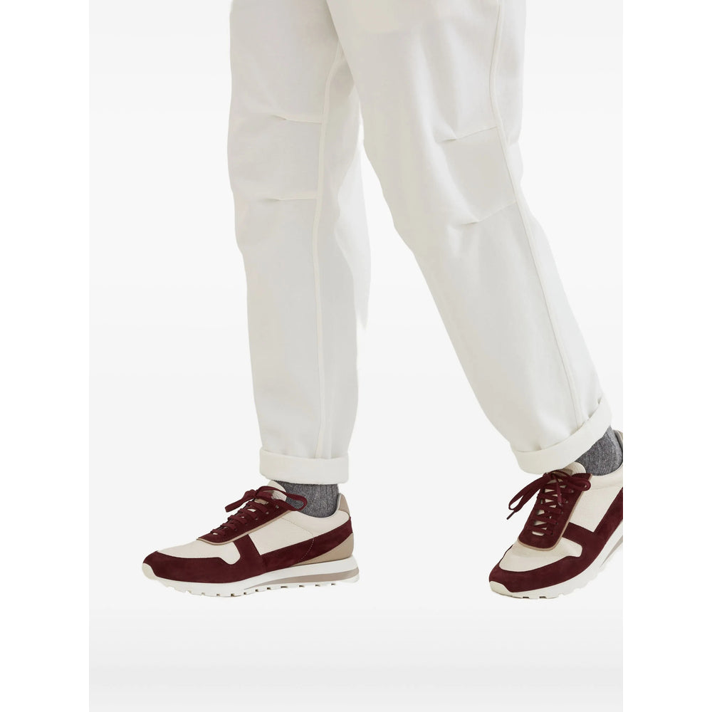 Brunello Cucinelli Sneakers - Neutral, Red | 7751afeced74d6cb109afb2f6db6d7758f1bf178
