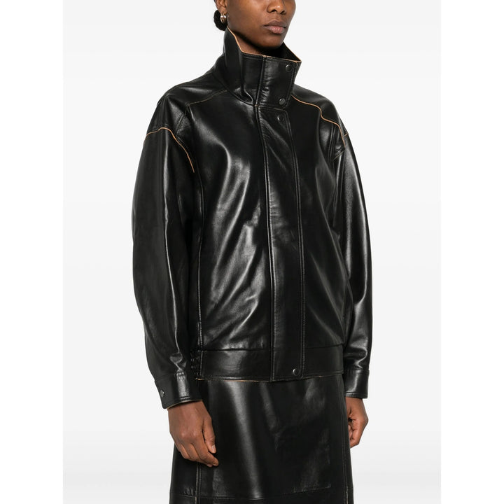 Calvin Klein Leather Outerwears - Black | cd1f10e51215566dd90aaefb7b658dcec294b1e4