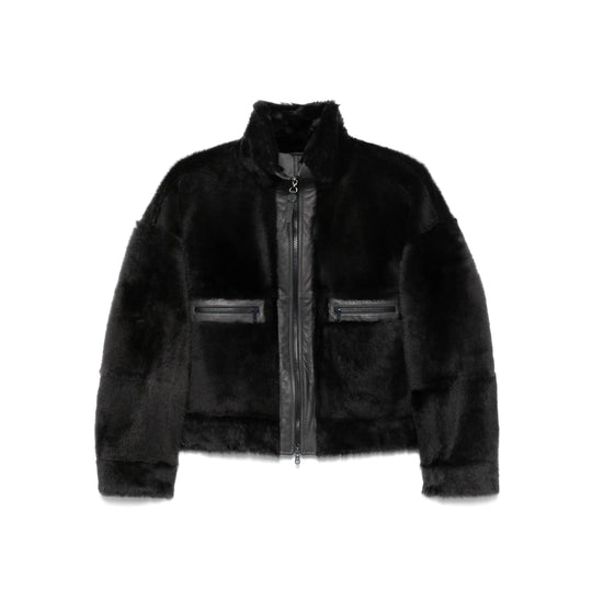 Leather Outerwears Gray