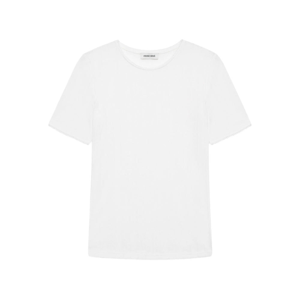 Anine Bing T Shirts - White | 0ceb951feb427dc9f4cc31874b86eb3c7e791896