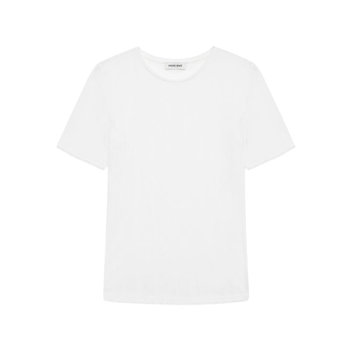 Anine Bing T Shirts - White | 0ceb951feb427dc9f4cc31874b86eb3c7e791896
