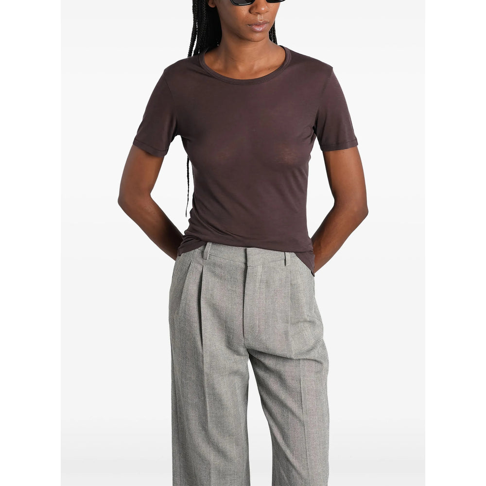 Anine Bing T Shirts - Brown | 4194f8955f36a20a7d0bb0d294d838c5942b5120