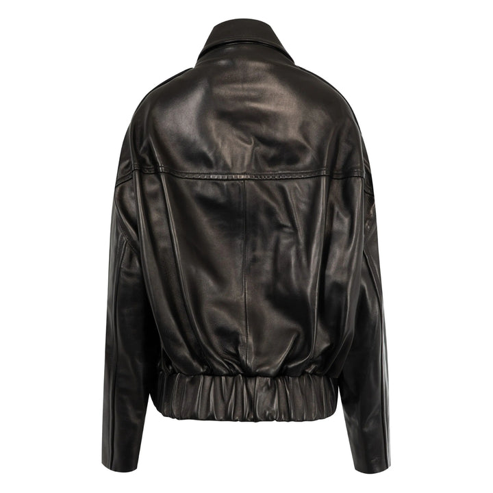 Khaite Leather Outerwears - Black | c794fe029014ae7dc4e6ee4f80071c53162a93f7