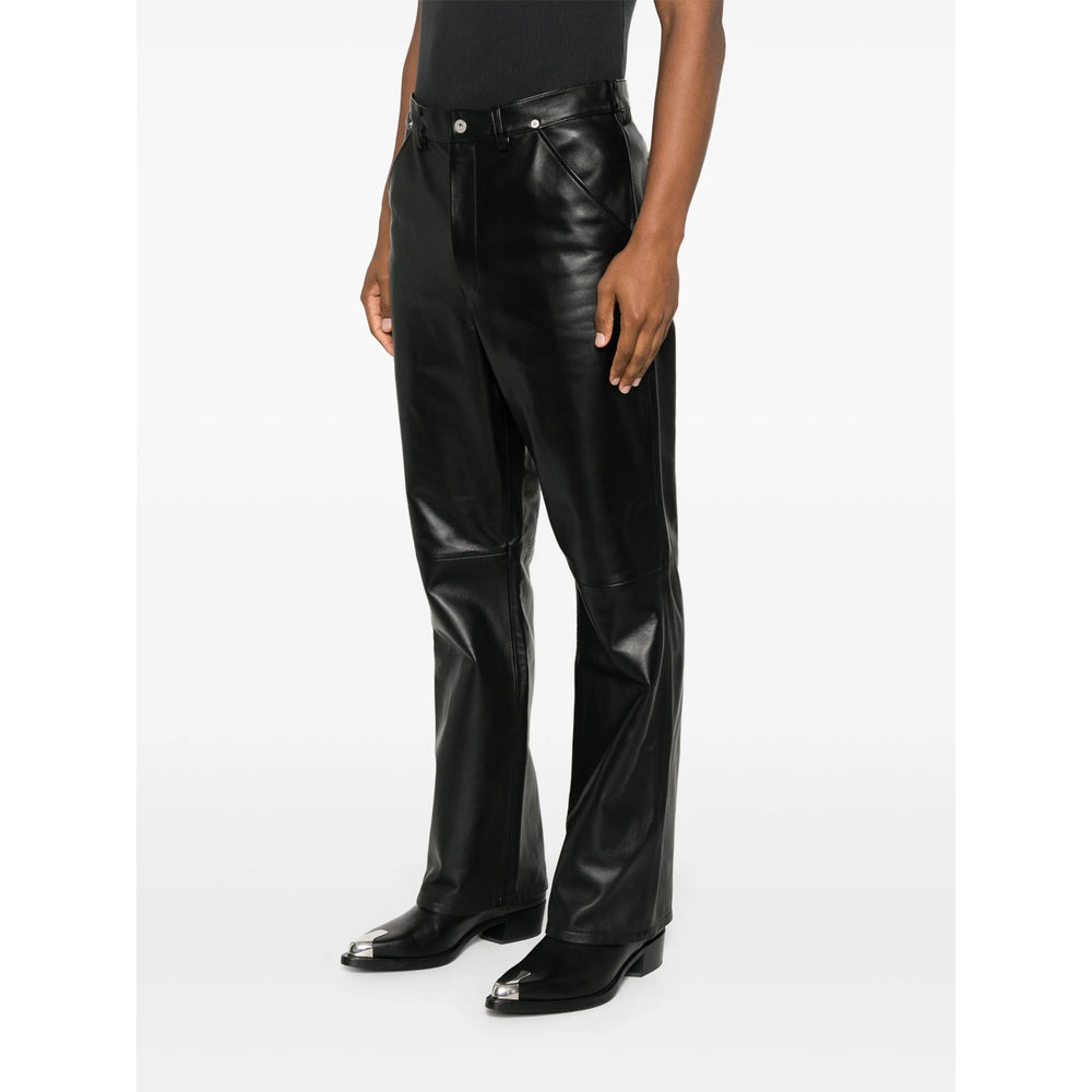 Tonywack Leather Pants - Black | 004f3eb21a6e0032ada7346ab646c3d1975a6f44