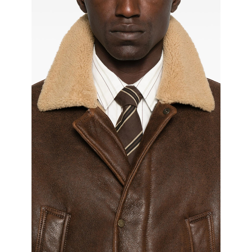 Salvatore Santoro Leather Outerwears - Brown | a9df495f0bec8474de57ff01c33bc587b944e169