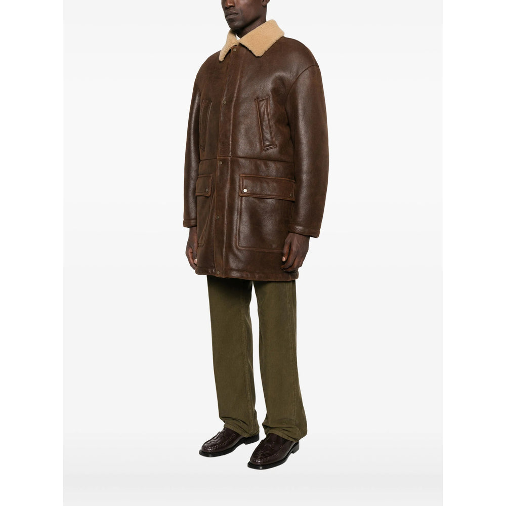 Salvatore Santoro Leather Outerwears - Brown | a34d2e919ca03bb516eaf2aa9cc803e2a6120687