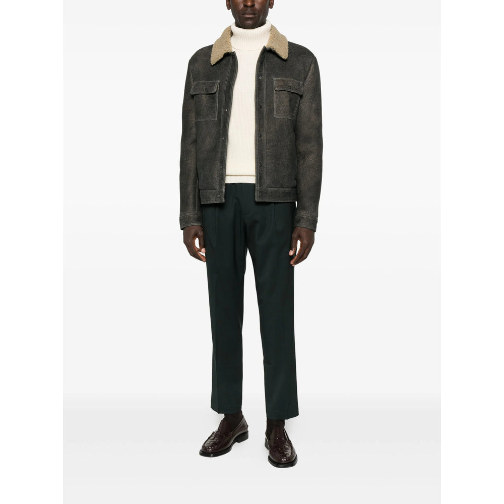 Salvatore Santoro Leather Outerwears - Gray | b793056913069ffe1c8a872d26ab56423595ac23