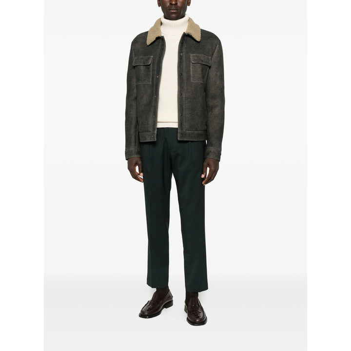 Salvatore Santoro Leather Outerwears - Gray | b793056913069ffe1c8a872d26ab56423595ac23