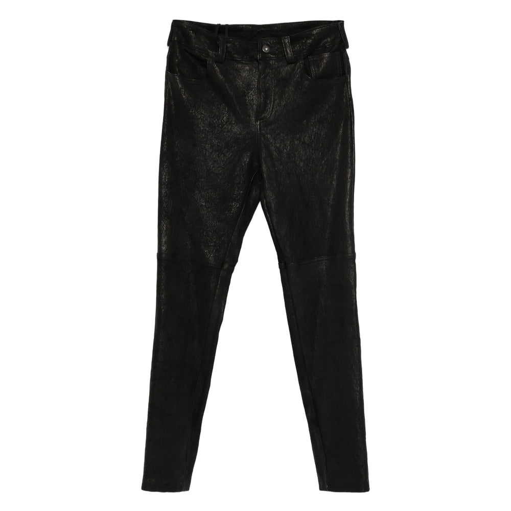 Salvatore Santoro Leather Pants - Black | ceb00d4ea1d578ff548e288894907bfbc0ae728a