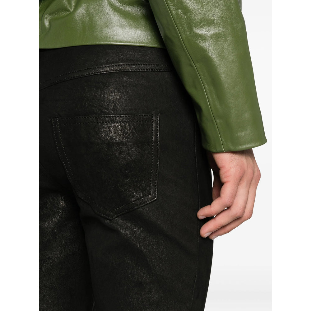 Salvatore Santoro Leather Pants - Black | f2a742f16663a5955fc9a7364bb196034cd469ea