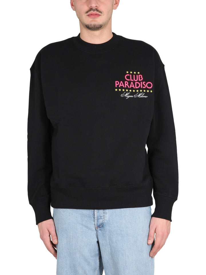 MSGM Sweatshirts - Black | Wanan Luxury