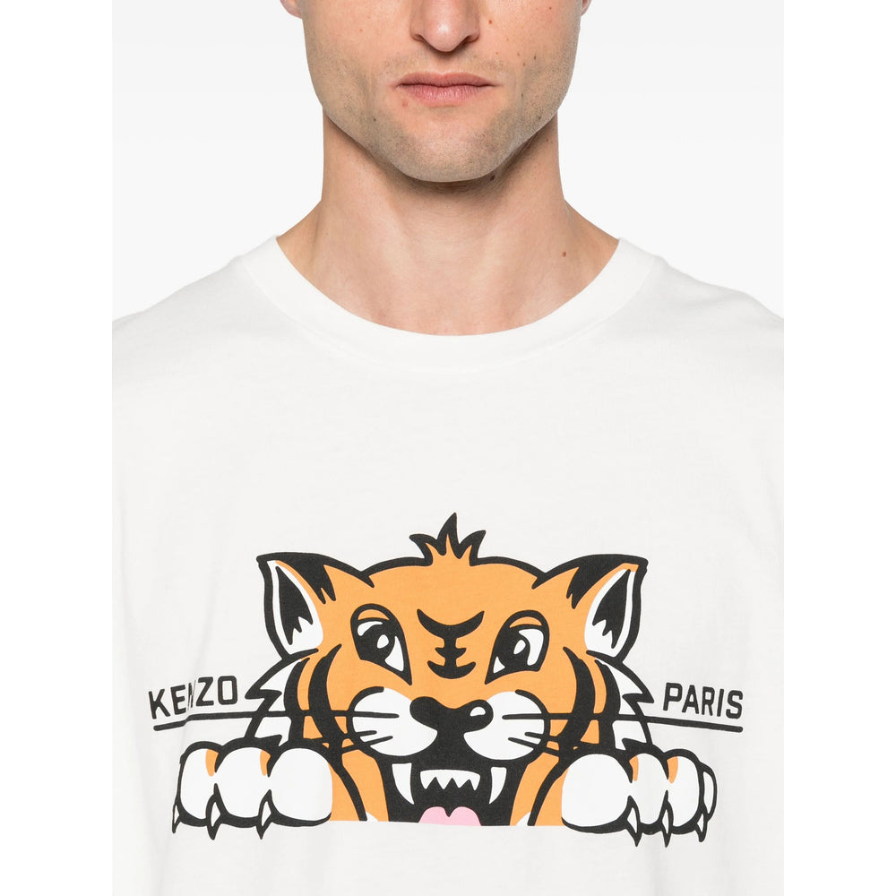 Kenzo T Shirts - White, Orange | f421ee6a60d3cfbdfd67c6fcde81baffe8cd61a3