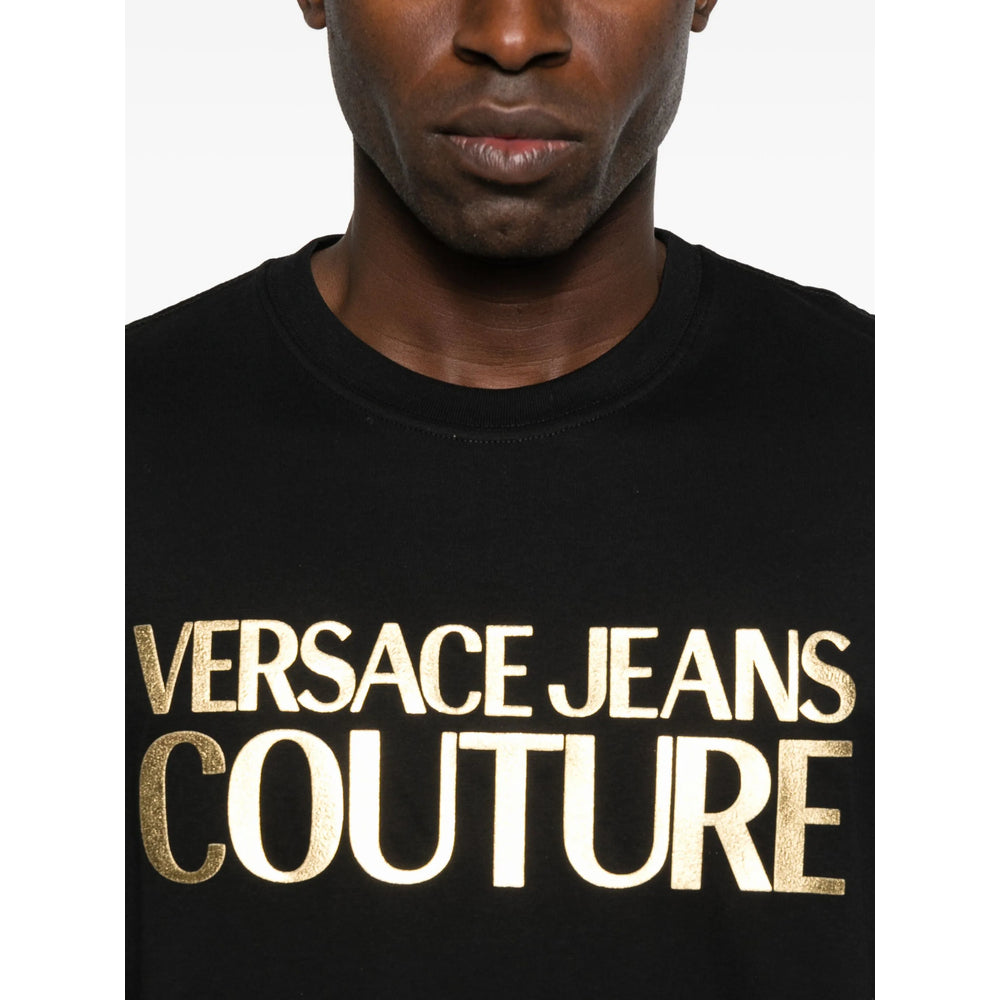 Versace Jeans Couture T Shirts - Black | 10140d4d1f3da1abf9a658b6b34a430e79f06fb3