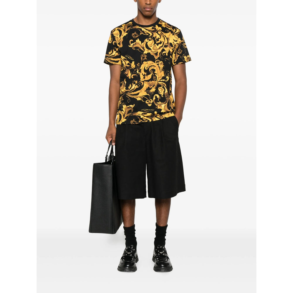 Versace Jeans Couture T Shirts - Black, Yellow | 34898c7f7cde60f8157c15cd8c6cf2214a6a48ae