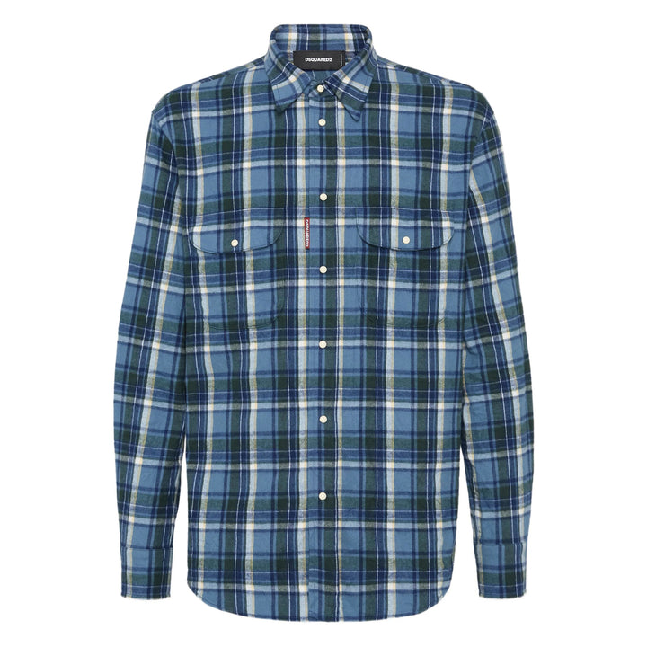 Dsquared2 Shirts - Blue | 49997b92af397c6621989e54e66761a70d1d63c5