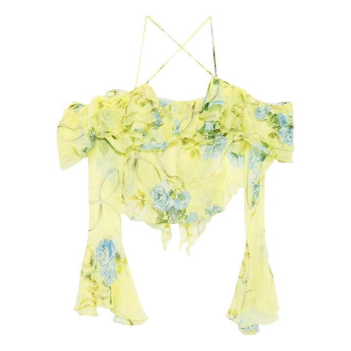 Blumarine Shirts - Yellow, Blue | da519279521cebde9feb338059f8472bb1e676c1