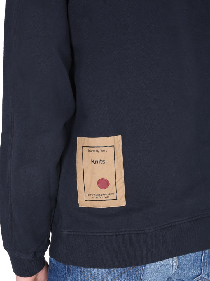 Ten C Sweatshirts - Blue | Wanan Luxury