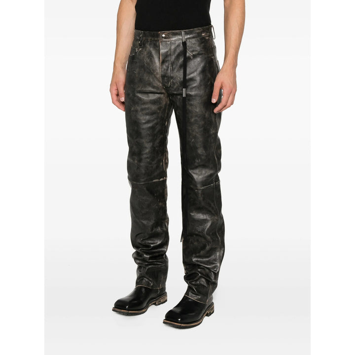Ann Demeulemeester Leather Pants - Gray | 5960ce0358630d03a684f8138b2a5e724835ca6e
