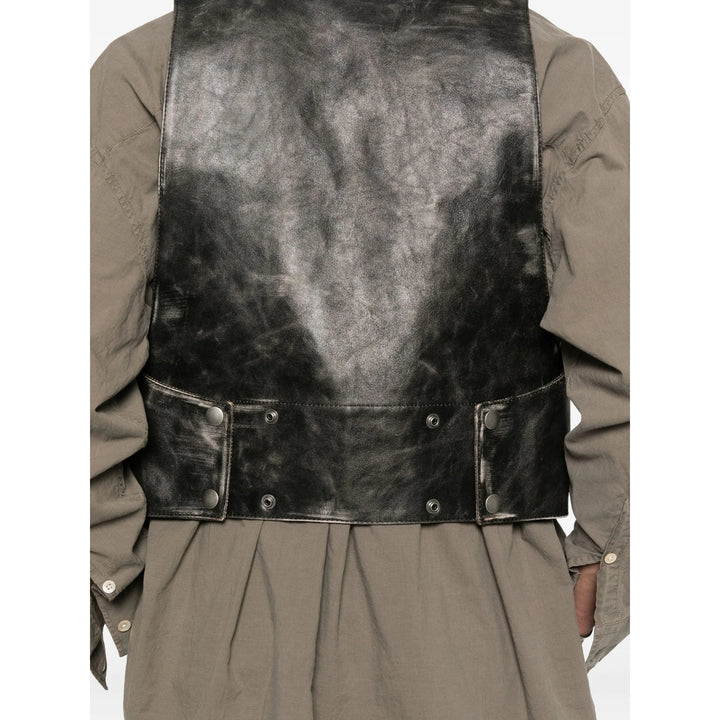 Ann Demeulemeester Leather Outerwears - Black | 0676ebbc6747f620a56e5dd132ee2a9e7e97214d
