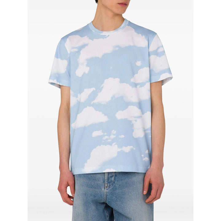 Moschino T Shirts - Blue, White | ecece88d8e5c4153ebfdc2bf4d6adc3392c81102