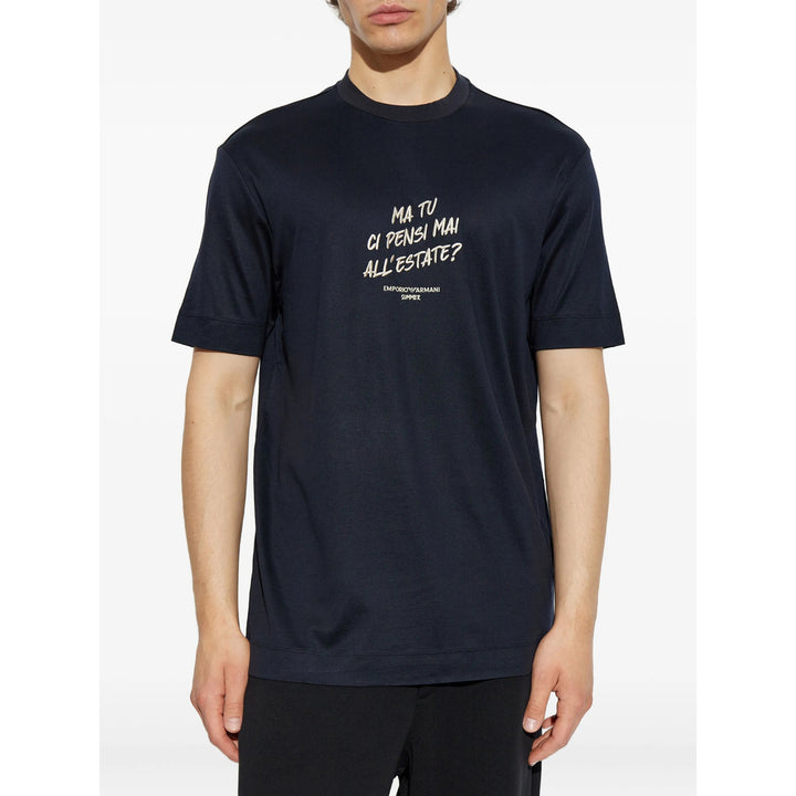 Emporio Armani T Shirts - Black | e07e4e8ebc8a47cb26bb3964001a2a66d10a8f44