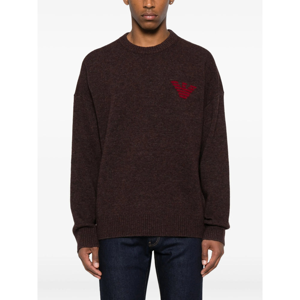 Emporio Armani Sweaters - Purple | 63123dd1e9c4833d7452466f448e9c3d175a4a86