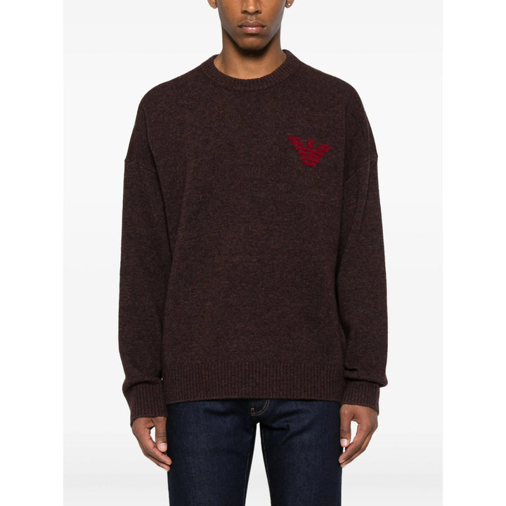 Emporio Armani Sweaters - Purple | 63123dd1e9c4833d7452466f448e9c3d175a4a86