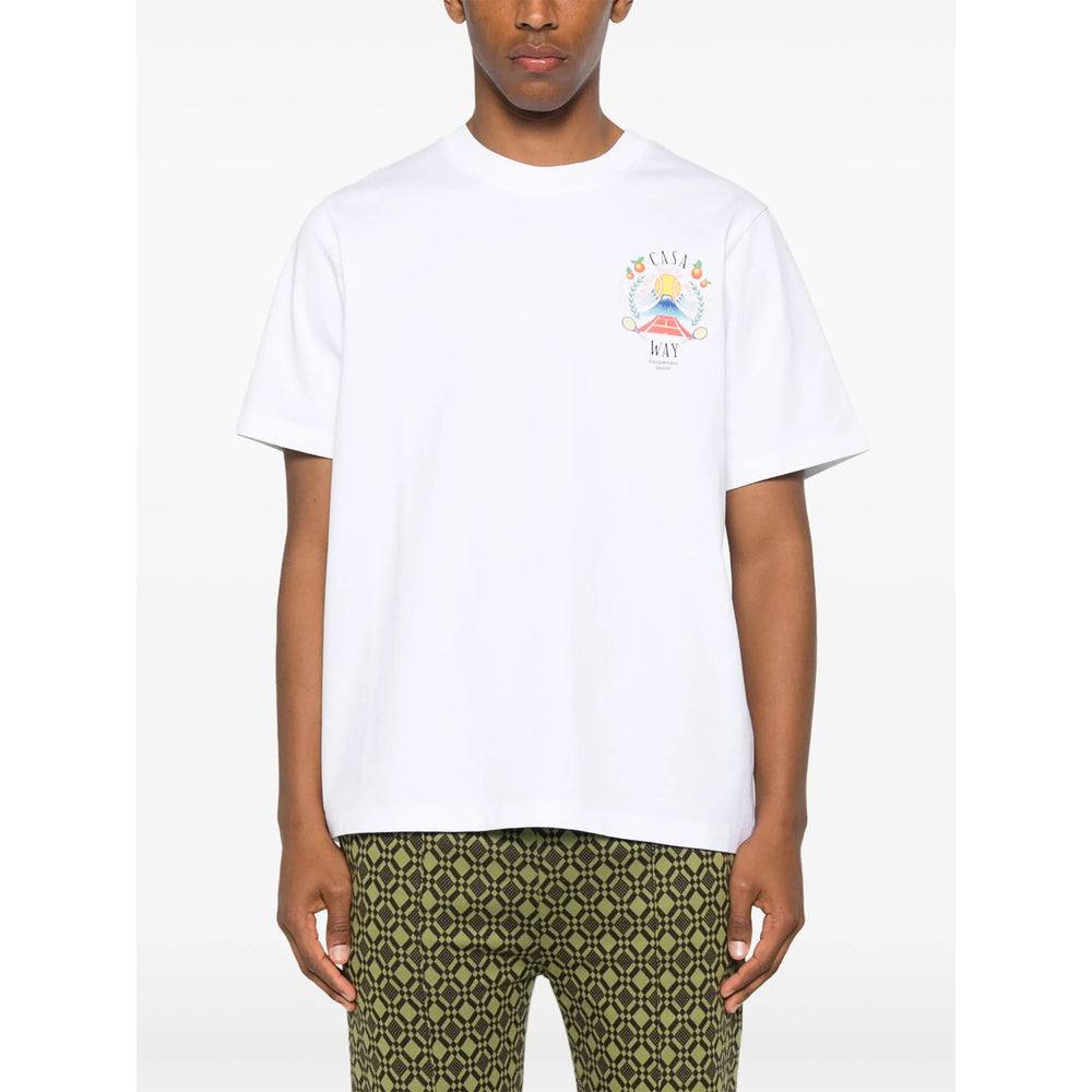 Casablanca T Shirts - White | b86047178f6e045bfdc83fbf928c9fff154ad8b5