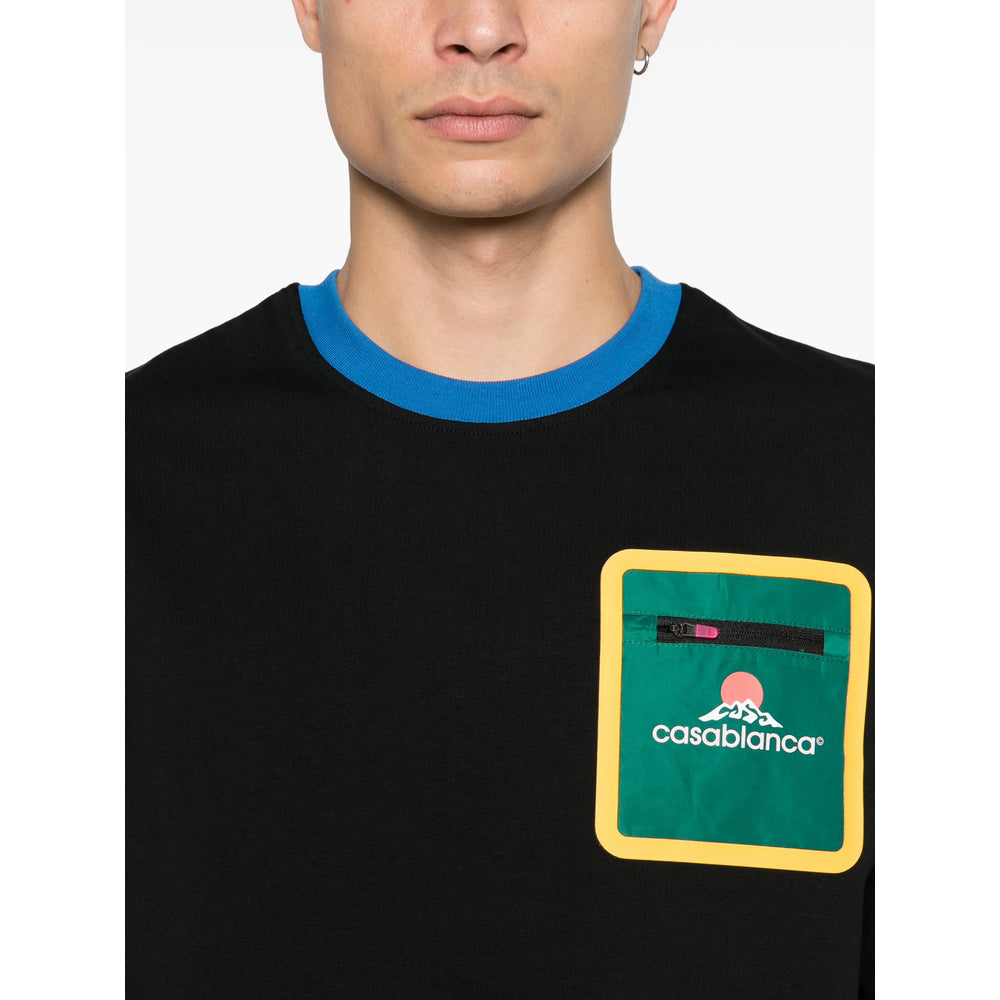 Casablanca T Shirts - Black | 1ab5a31b2a743df7a78ac5f5e6905eebf879cf80