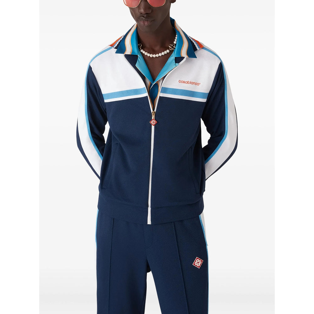 Casablanca Pants - Blue, White | 4e9d06b85e23042b7248cbb7a54ad246889d2f6a