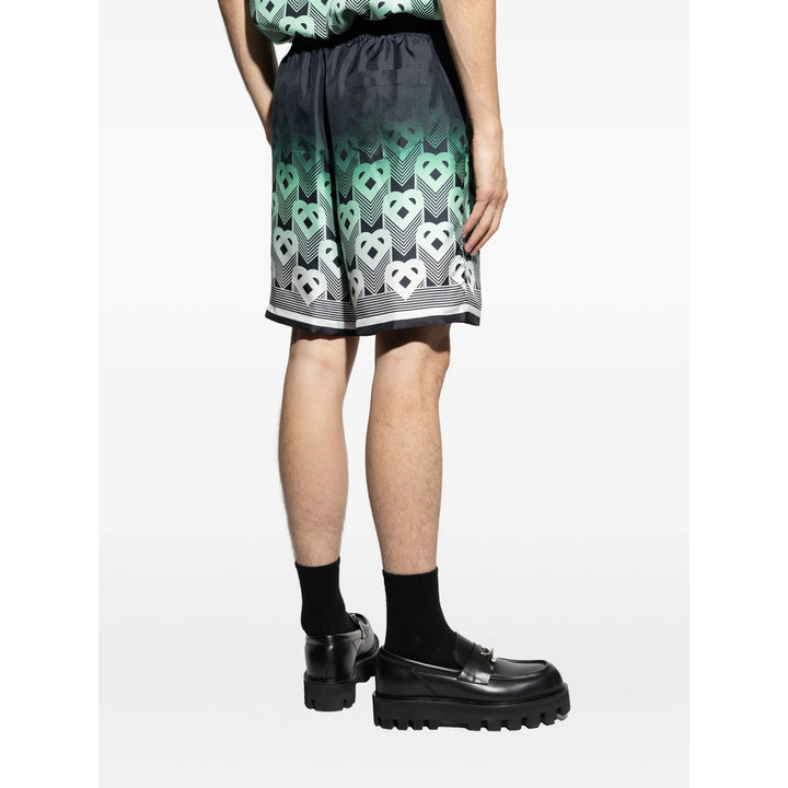 Casablanca Shorts - Green, Black | 5db1b702ef2ab6d34cf98d5548f7a3b2edfc0af9