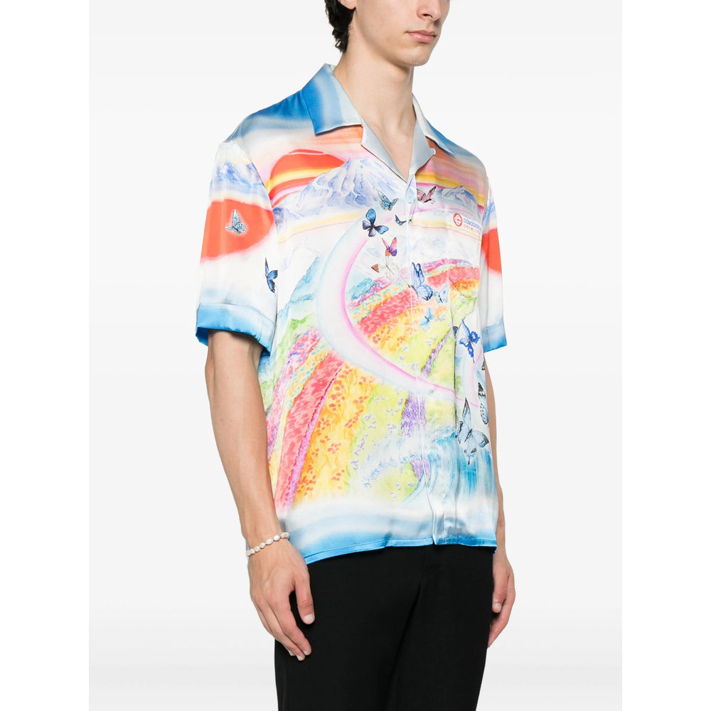 Casablanca Shirts - Blue, Orange | 04b106565b263577a8419c4af5d6facd0b66eab8