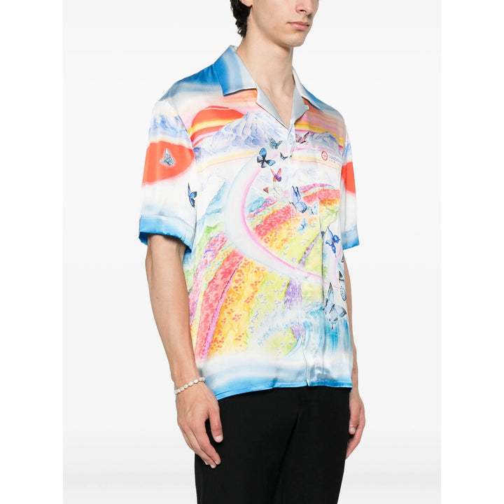 Casablanca Shirts - Blue, Orange | 04b106565b263577a8419c4af5d6facd0b66eab8