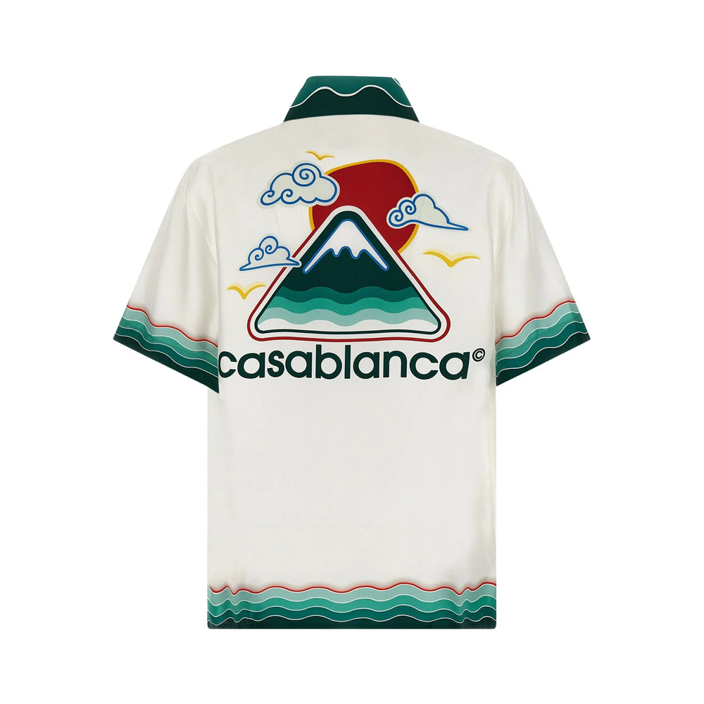 Casablanca Shirts - White, Green | 3c33e897952948d3815da74aef3007f2c16288f0