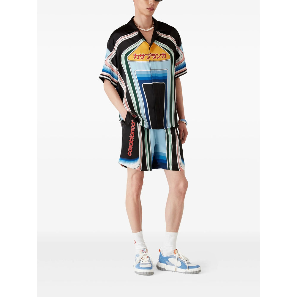 Casablanca Shorts - Black, Blue | b6db1e0a349edfb035e74a1ef08b2d60d8ec4231