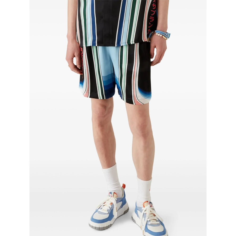 Casablanca Shorts - Black, Blue | bed3d7b65f3e7906d08c620596cf347e26d5b2a8