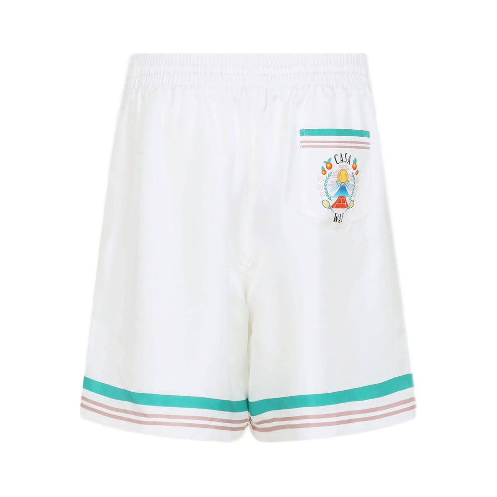 Casablanca Shorts - White | 22f078e053bea25fcba530bc5b8ec6dd9249d3ce