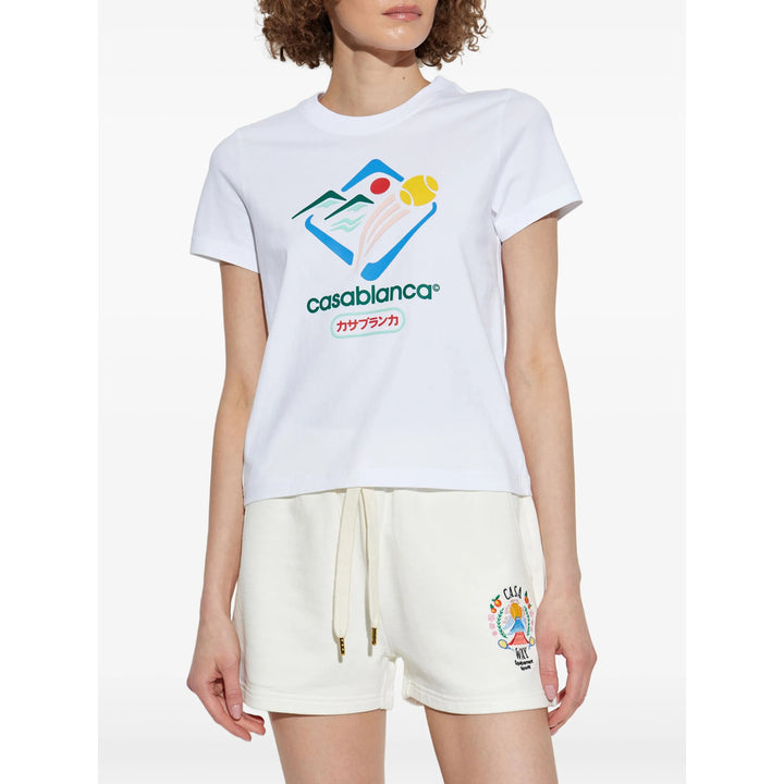 Casablanca T Shirts - White | 13e91022d85a3998b4fa5aecd7b90e2d0c56bb96