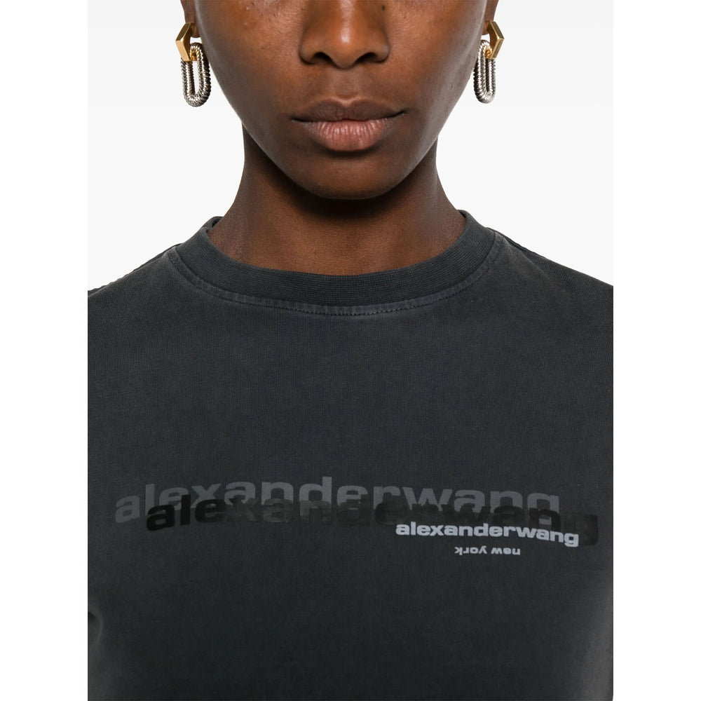 Alexander Wang T Shirts - Gray | 76751dfc22637669db98f666e9abef24ef1a93ec