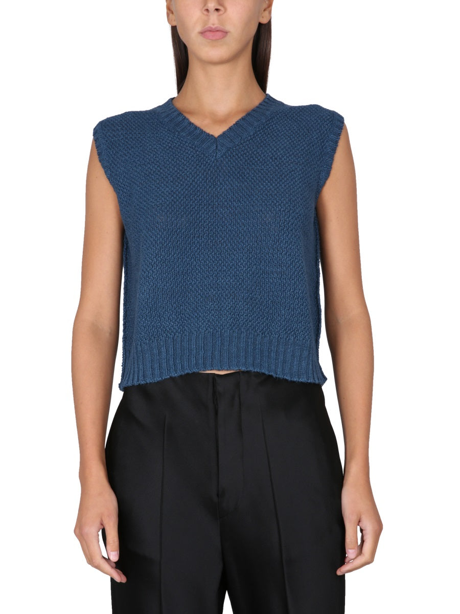 Maison Margiela Gilet - Blue | Wanan Luxury