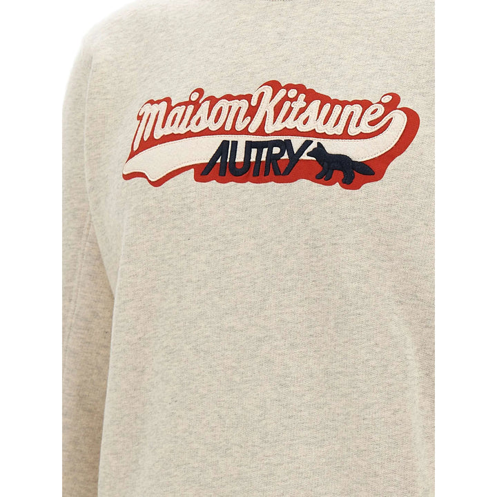 Maison Kitsune X Autry Sweatshirts - Gray | a47c3a578b160b75be01bdc93c07a2a4807db074