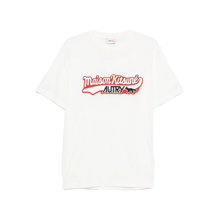 Maison Kitsune X Autry T Shirts - White | 5cf21617fb97dc1daa18706e500cb6a9db81a34d