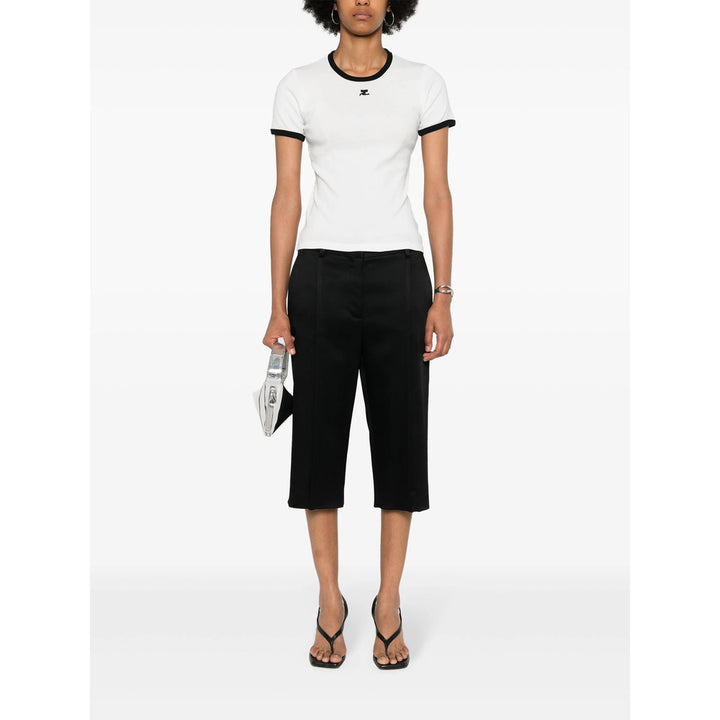 CourrèGes T Shirts - White, Black | bf2a9315f764eece8c2edc035ec7afef5a16acc6