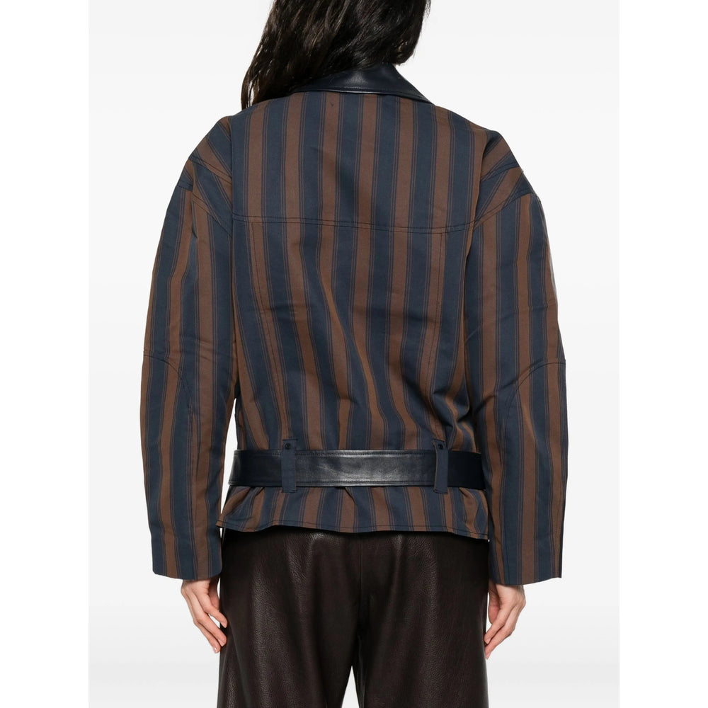 Stine Goya Outerwears - Blue, Brown | b744c8c081f8dfb36e9f7fa5483e3558969db49b