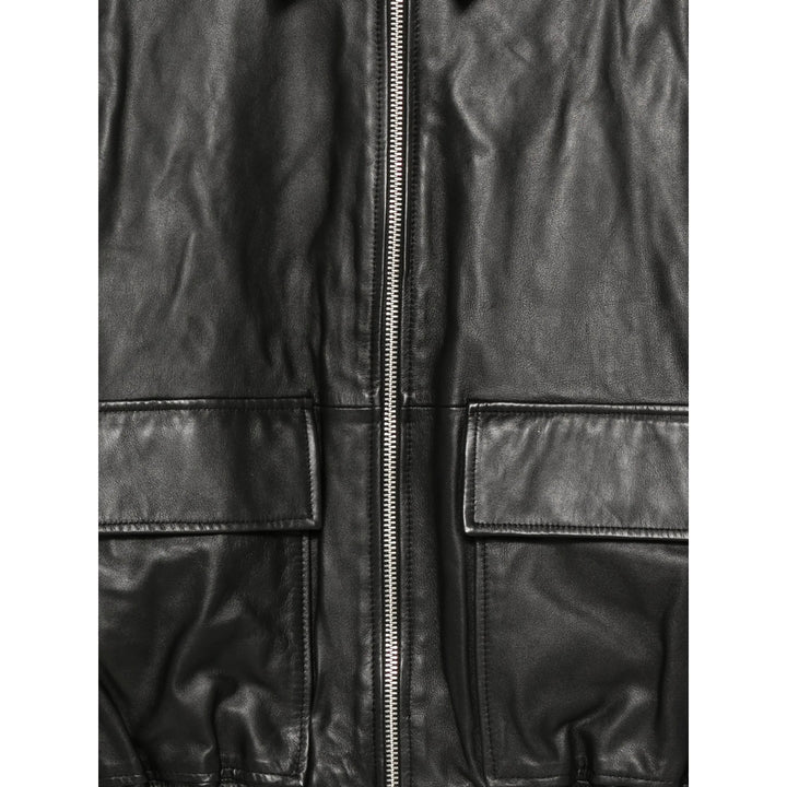 Studio Nicholson Leather Outerwears - Black | a06dbcb8a65eb2801abd8cfed0da89d9ddc0d9bc