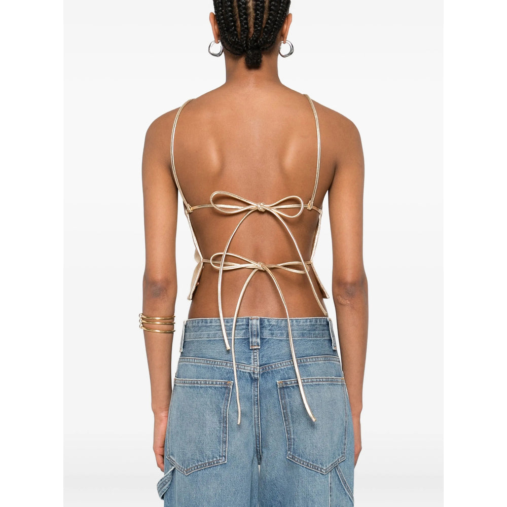 Cult Gaia Tops - Gold | 8d0d4506f8dbbf9ac84edf972abf79ef14ab119c