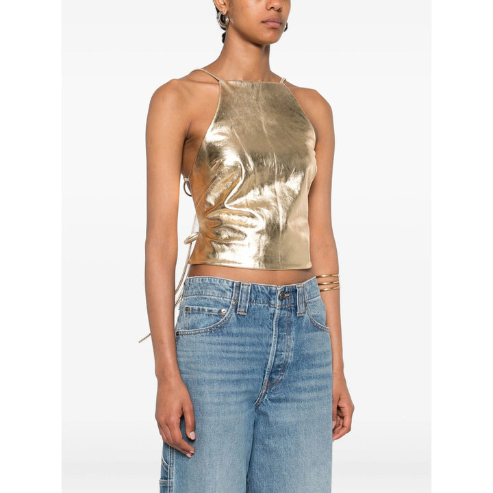 Cult Gaia Tops - Gold | f0b3df1f807cae86b8492581984fa78babb57342